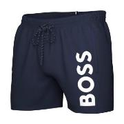 BOSS Badebukser Swimshorts Octopus Blå polyamid Small Herre