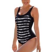 Wiki Isabella Classic Swimsuit Svart Mønster 40 Dame