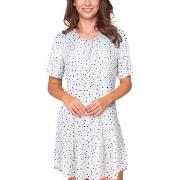 Lady Avenue Bamboo Short Sleeve Dotted Nightdress Lysblå Bambus Large ...