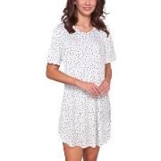 Lady Avenue Bamboo Short Sleeve Dotted Nightdress Lavendel Bambus XX-L...