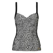 Damella Geena Patterned Protes Tankini Top Svart 40 Dame