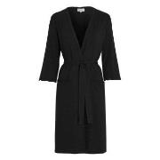 Damella Viscose Plain Wave Robe Svart Bambus X-Large Dame