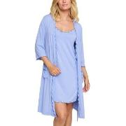 Damella Viscose Plain Wave Robe Lysblå Bambus Medium Dame