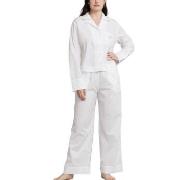 Polo Ralph Lauren Long Sleeve Pyjamas Set Hvit bomull X-Large Dame