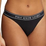 Polo Ralph Lauren Truser Mid Rise Thong Svart X-Large Dame