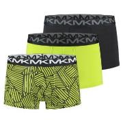 Michael Kors 3P Stretch Factor Trunks Svart/Gul bomull Medium Herre