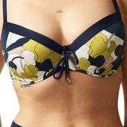 Chantelle Flowers Underwire Bikini Bra Blå m blomster D 70 Dame