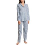 Calida Ornament Spring Nights Pyjamas Lysblå bomull X-Small Dame