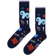 Happy socks Strømper Zodiac Signs Aries Sock Marine mønster Str 36/40