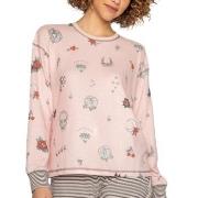 PJ Salvage Livin On The Edge Long Sleeve Shirt Rosa Mønster Small Dame