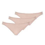 Mey Truser 3P Organic Cotton Pure Mini Briefs Beige bomull 42 Dame