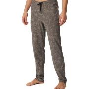 Schiesser Mix Plus Relax Long Pants Brun Mønster bomull 48 Herre