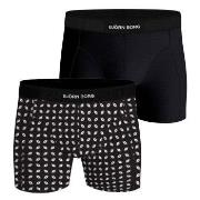 Björn Borg 2P Premium Cotton Stretch Boxer 2633 Svart/Hvit bomull X-La...