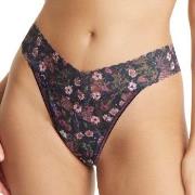 Hanky Panky Truser Printed Original Rise Thong Svart blomstre nylon On...