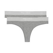 Marc O Polo Casual Thong Truser 2P Grå bomull X-Small Dame