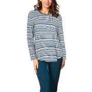 Lady Avenue Bamboo Long-Sleeve Pyjama Mixed X-Large Dame