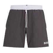 BOSS Badebukser Starfish Swim Shorts Grå polyester Large Herre