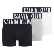 Calvin Klein 3P Intense Power Trunks Hvit/Grå bomull Large Herre