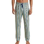 Calida Remix Sleep Weekend Pants Blå/Brun bomull Large Herre