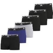 adidas 12P Active Flex Cotton Trunks Svart/Blå bomull Medium Herre