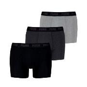 Puma 3P Men Everyday Boxer Svart/Grå bomull Medium Herre