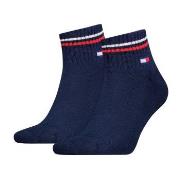 Tommy Men Uni TJ Iconic Quarter Socks Strømper 2P Marine Str 43/46 Her...