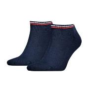 Tommy Men Uni TJ Iconic Sneaker Sock Strømper 2P Marine bomull Str 35/...