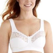 Swegmark BH True Beauty Fairtrade Soft Bra Hvit bomull B 80 Dame