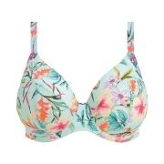 Elomi Sunshine Cove Underwire Plunge Bikini Top Blå Mønster F 90 Dame