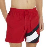 Tommy Hilfiger Badebukser Solid Flag Swim Shorts Rød nylon Large Herre