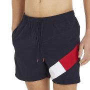 Tommy Hilfiger Badebukser Solid Flag Swim Shorts Mørkblå nylon Large H...