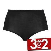 Damella Truser High Waist Maxi Brief Svart merinoull 48 Dame