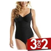 Damella Liza Swimsuit Svart B 40 Dame
