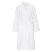 Damella Waffle Knit Robe Hvit bomull XX-Large Dame