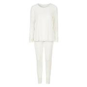 Damella Viscose Plain Pyjamas Set Elfenben viskose Medium Dame