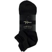 Topeco Strømper 4P Low Cut Sport Socks Svart polyamid Str 40/45 Herre