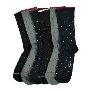 Topeco Strømper 6P Men Bamboo Printed Socks Mixed Str 41/45 Herre
