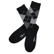Topeco Strømper Mens Classic Socks Argyle Svart Str 41/45 Herre