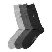 Panos Emporio Strømper 3P Daniel Bamboo Sock Grå/mørkgrå One Size Herr...