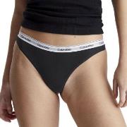 Calvin Klein Truser 3P Modern Logo Thongs Svart bomull X-Small Dame