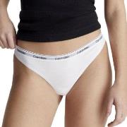 Calvin Klein Truser 3P Modern Logo Thongs Hvit bomull Medium Dame