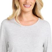 Damella Bamboo Long Sleeve Top Grå Bambus X-Large Dame
