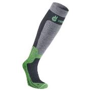 Seger Strømper Byggmark Mid Compression Sock Svart/Grønn Str 46/48