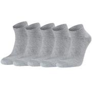 Seger Strømper 5P Low Cotton Socks Grå Str 43/46