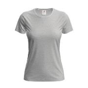 Stedman Classic Women T-shirt Lysgrå bomull Small Dame