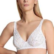 Calida BH Natural Comfort Lace Soft Bra Hvit polyamid B 80 Dame