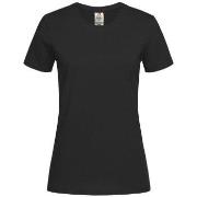 Stedman Classic T Organic Women Crew Neck Svart økologisk bomull Mediu...