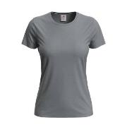 Stedman Classic Women T-shirt Grå bomull Medium Dame