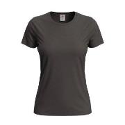 Stedman Classic Women T-shirt Mørkbrun  bomull Small Dame