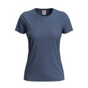 Stedman 4P Classic Women T-shirt Denimblå bomull Medium Dame